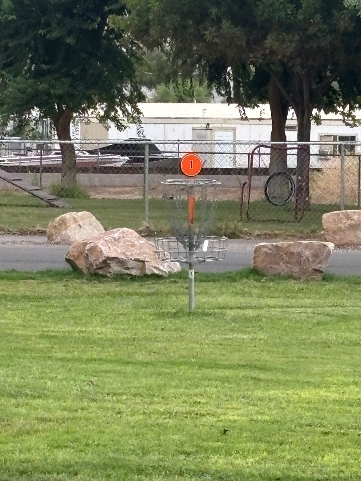 Basket 1 with new basket marker.