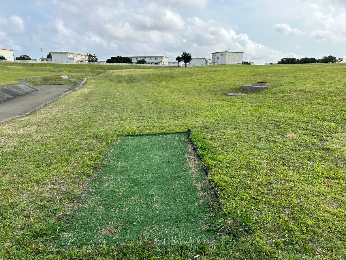 Hole 12 short pad