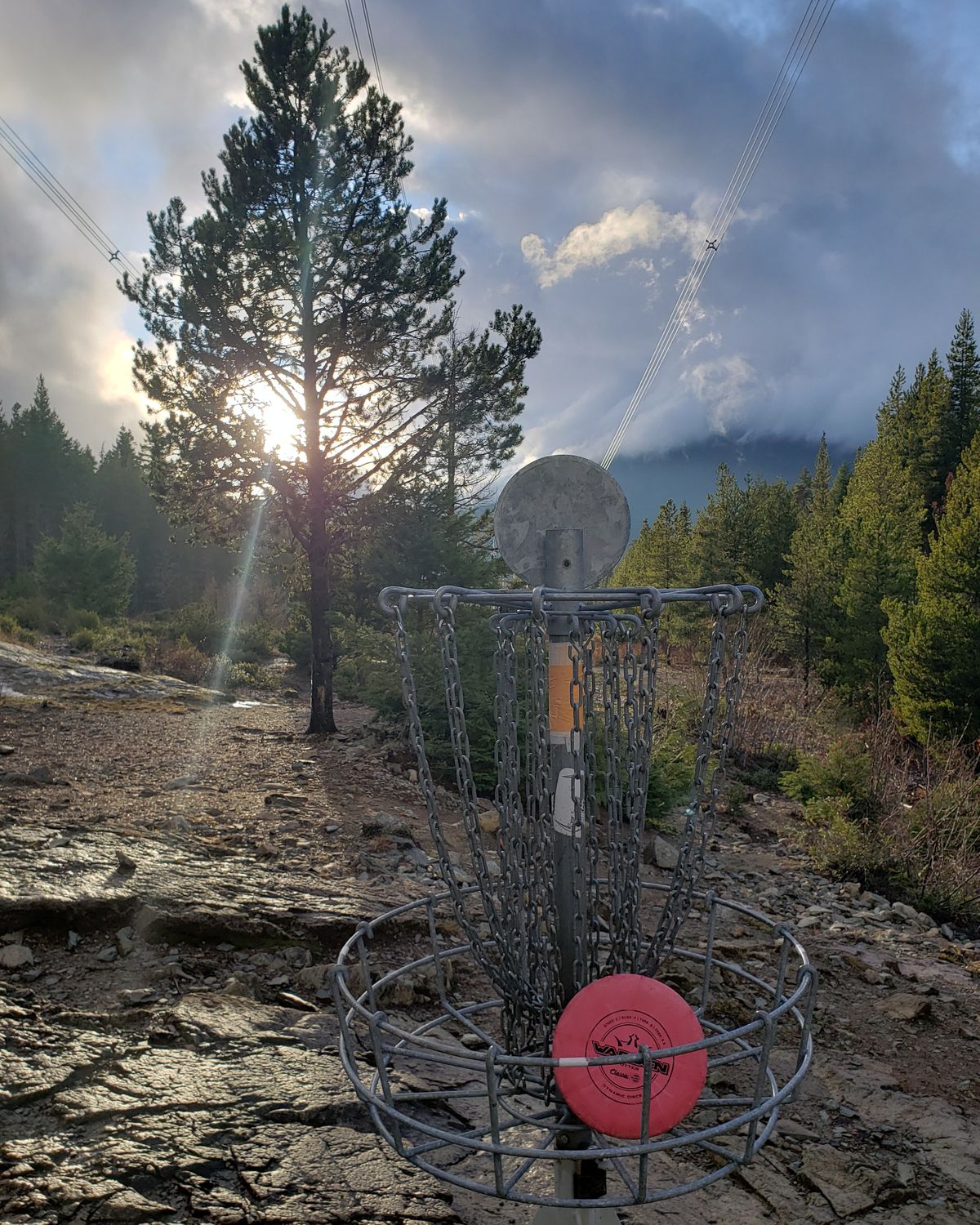 Hole 7...view from behind basket.