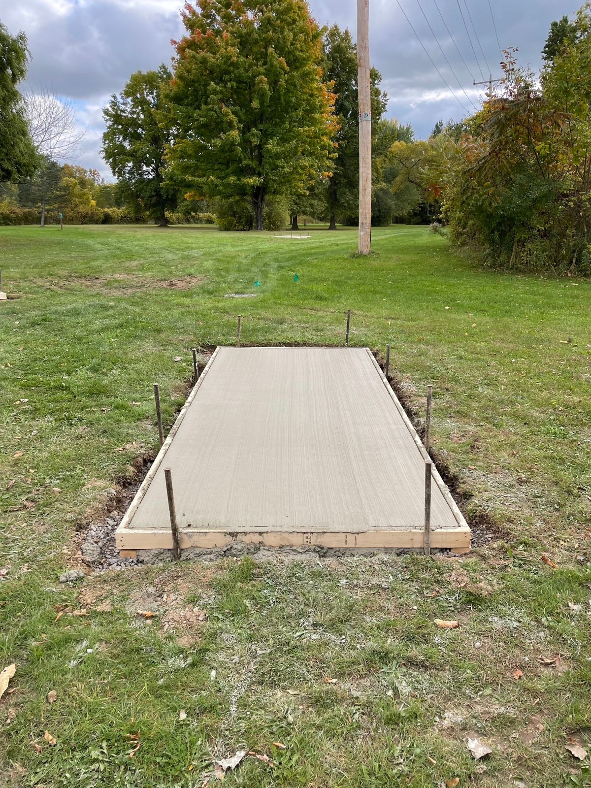 New tee pad install
