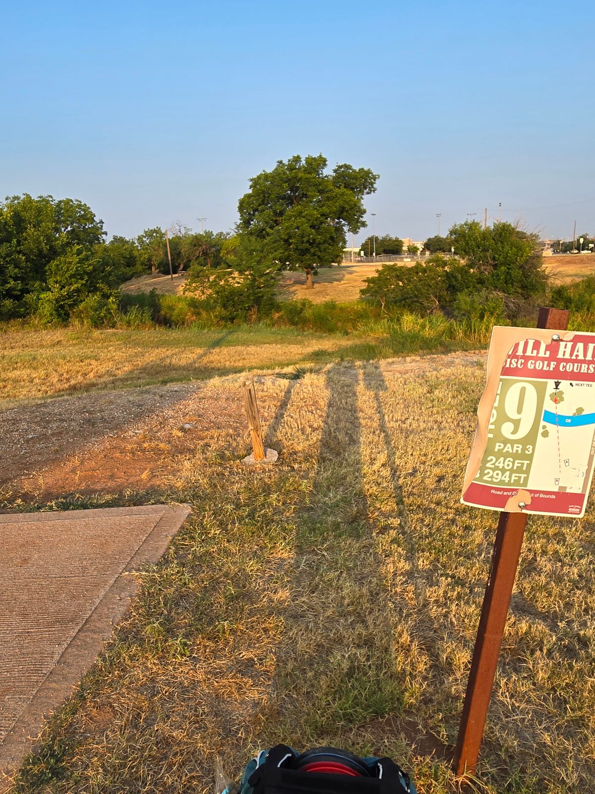 Hole 9 short tee