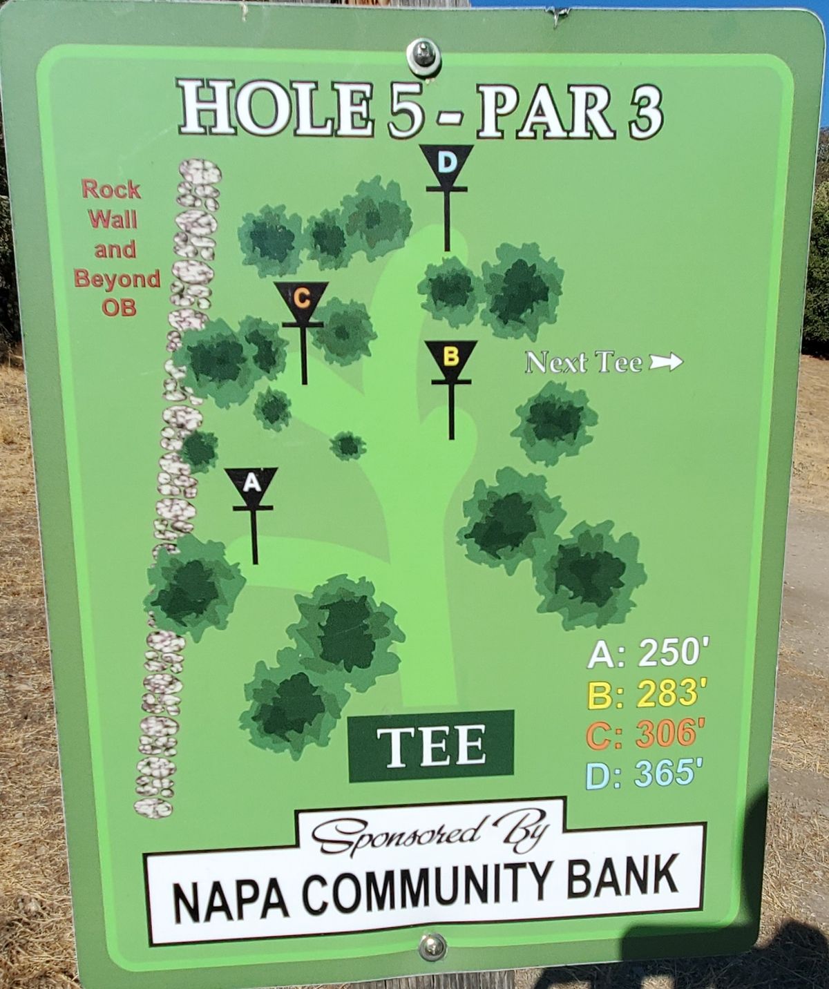 Hole 5 Sign