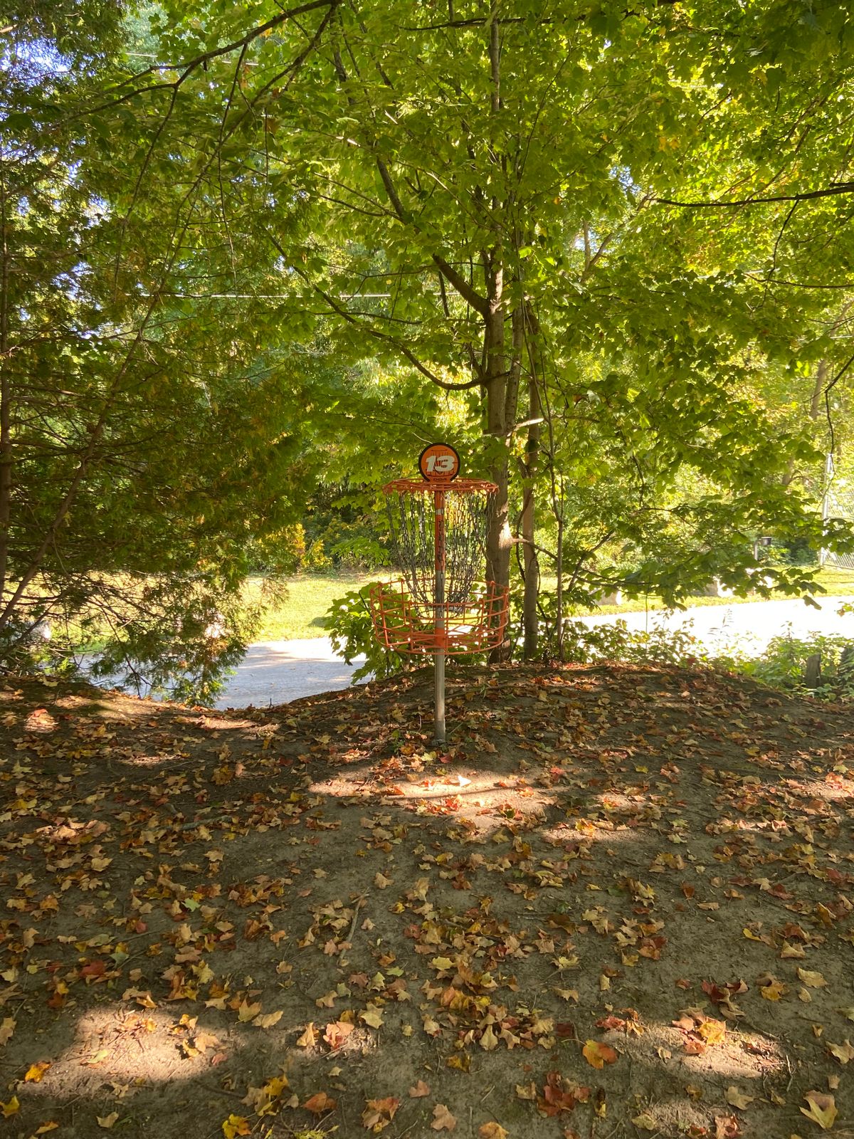 Hole 13’s basket
