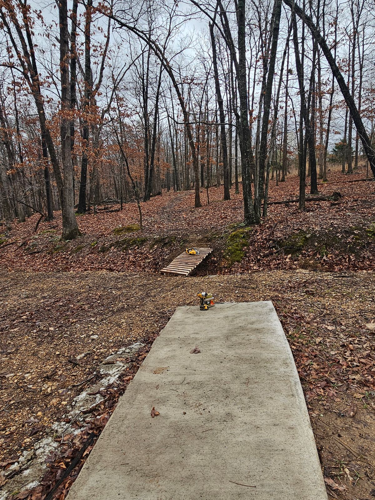 Built a bridge today. Course is cleaning up nicely