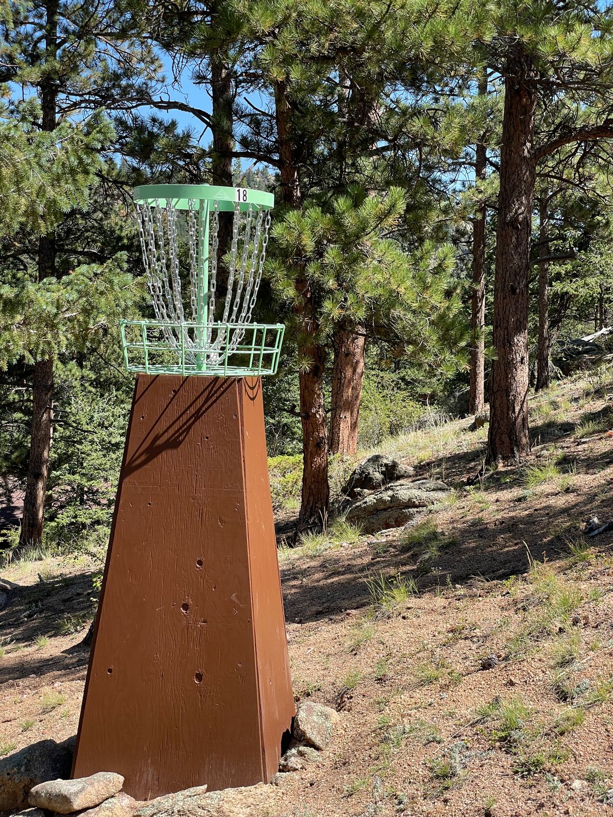 Hole 18 basket
