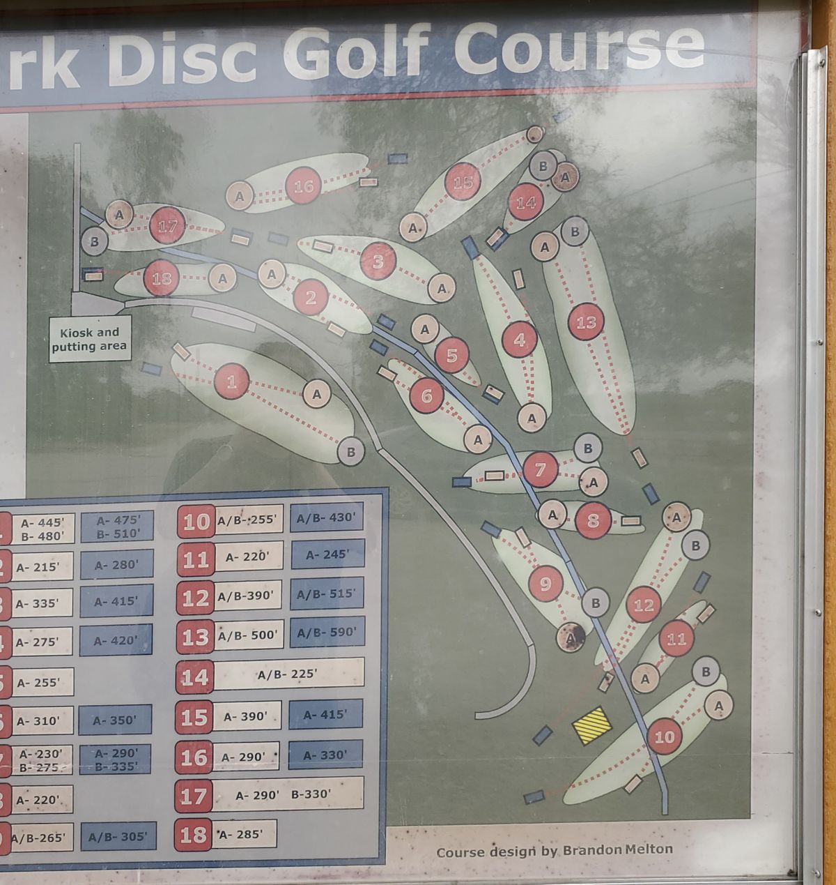 Point of reference - Hole One is by the freeway.