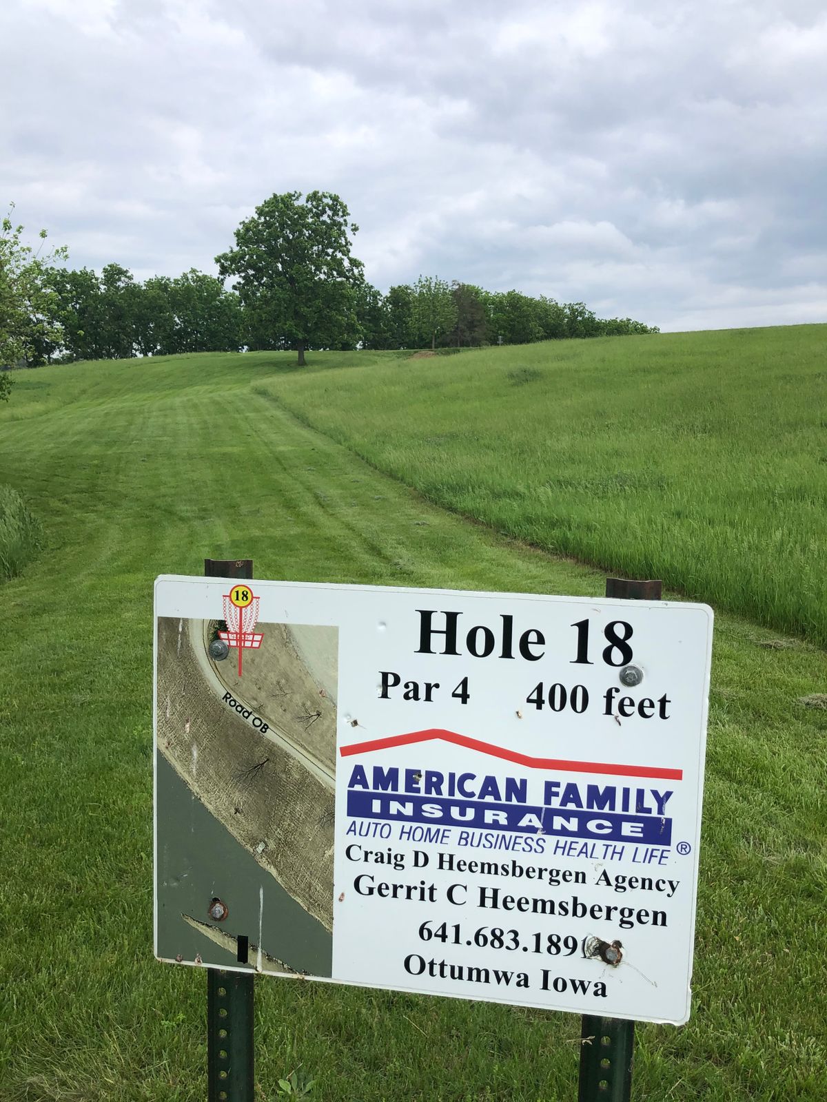 This hole is an uphill grind with a lake breeze cross wind.