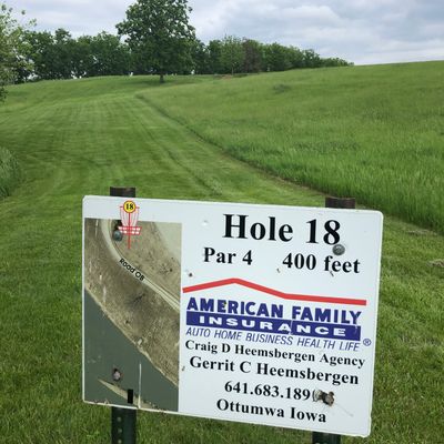 This hole is an uphill grind with a lake breeze cross wind.