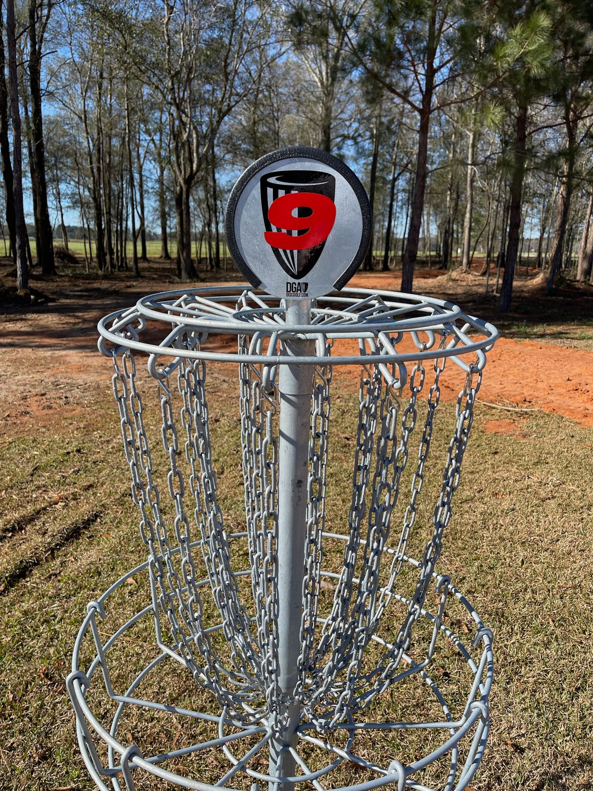 Hole 9’s basket. New ‘Hole Numbers’ added into the top of each basket!