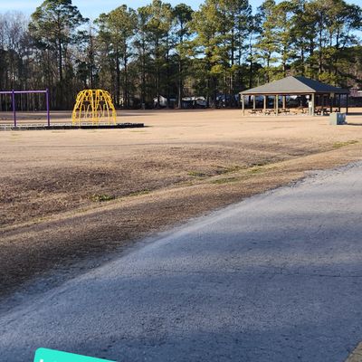 Hole 4 

OB if disc ends surrounded by pavement or lands in Pavillion or play ground. 

Mando right of playground and left of Pavillion.
