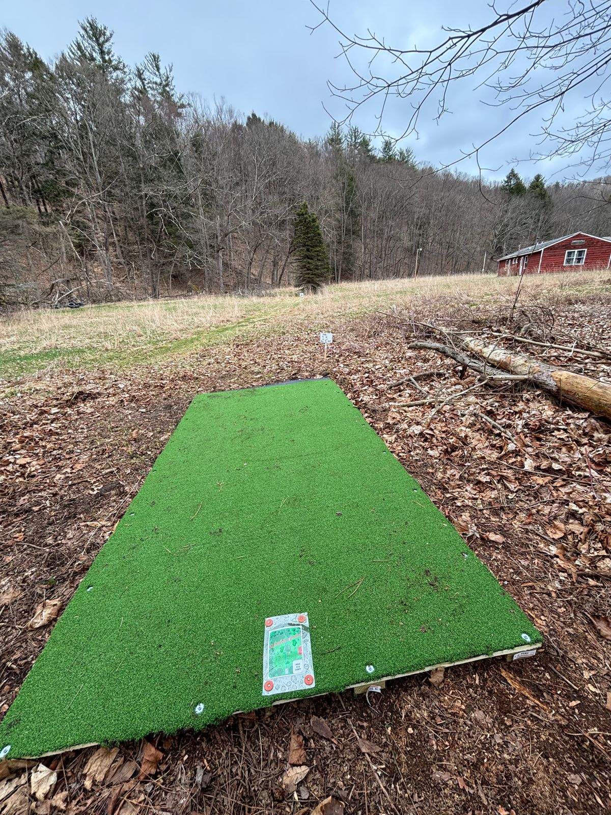 Hole 13 tee pad.