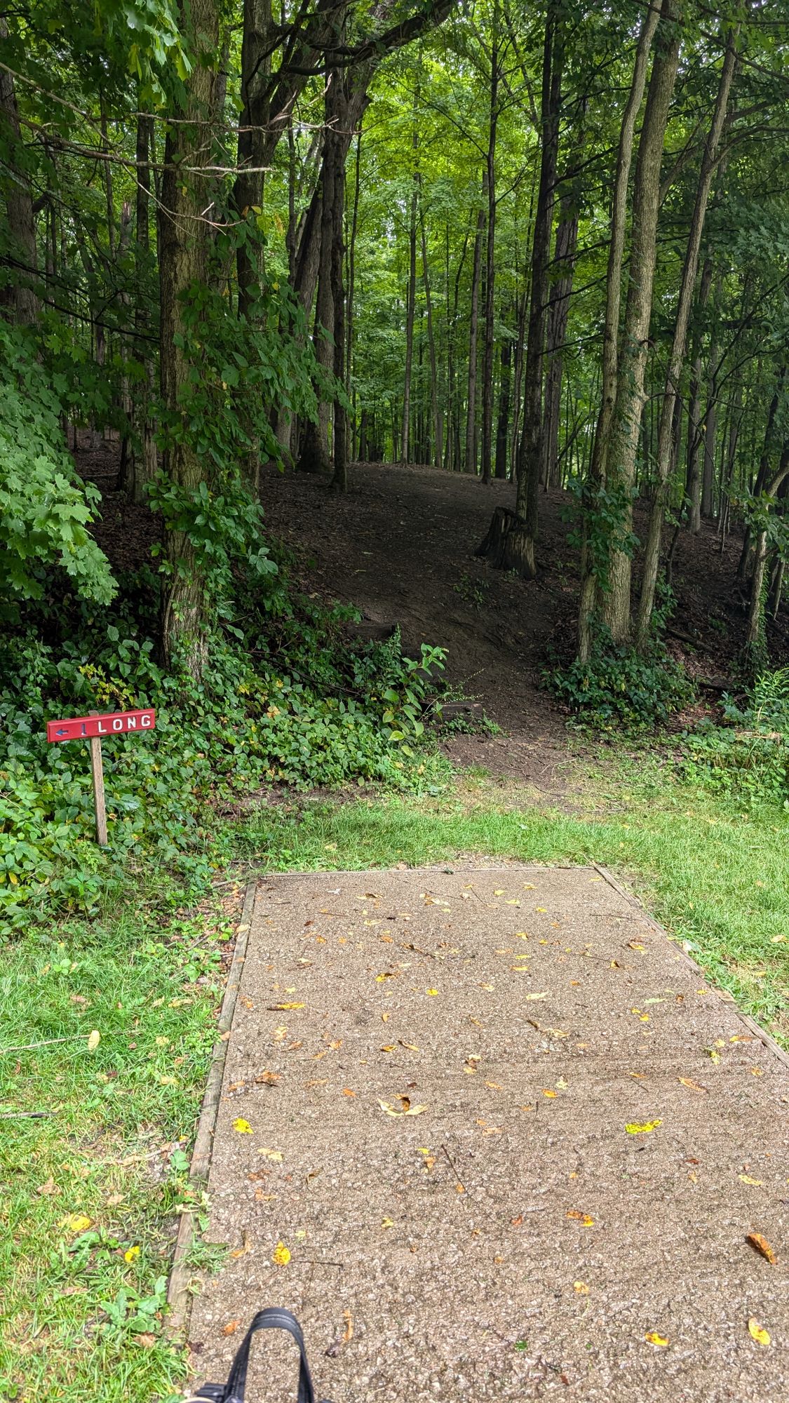 Hole one short t-pad.