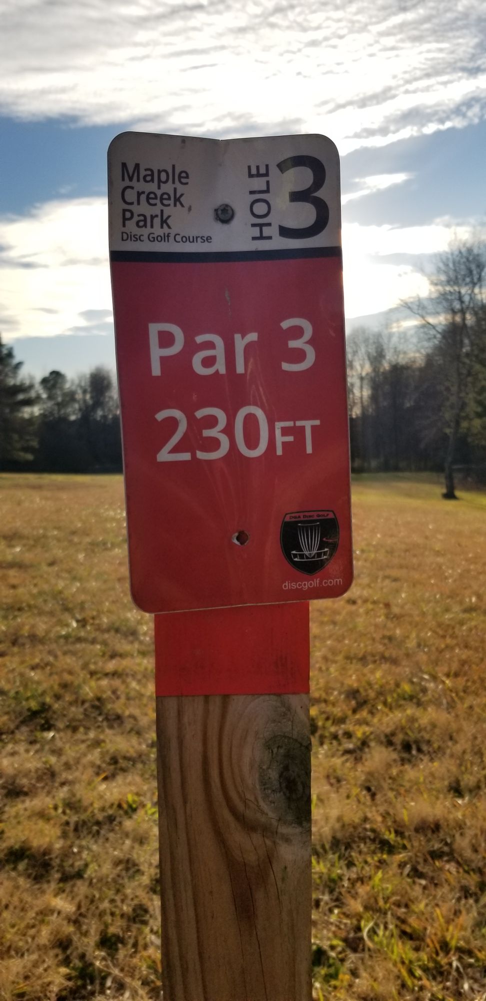 Hole 3 Sign