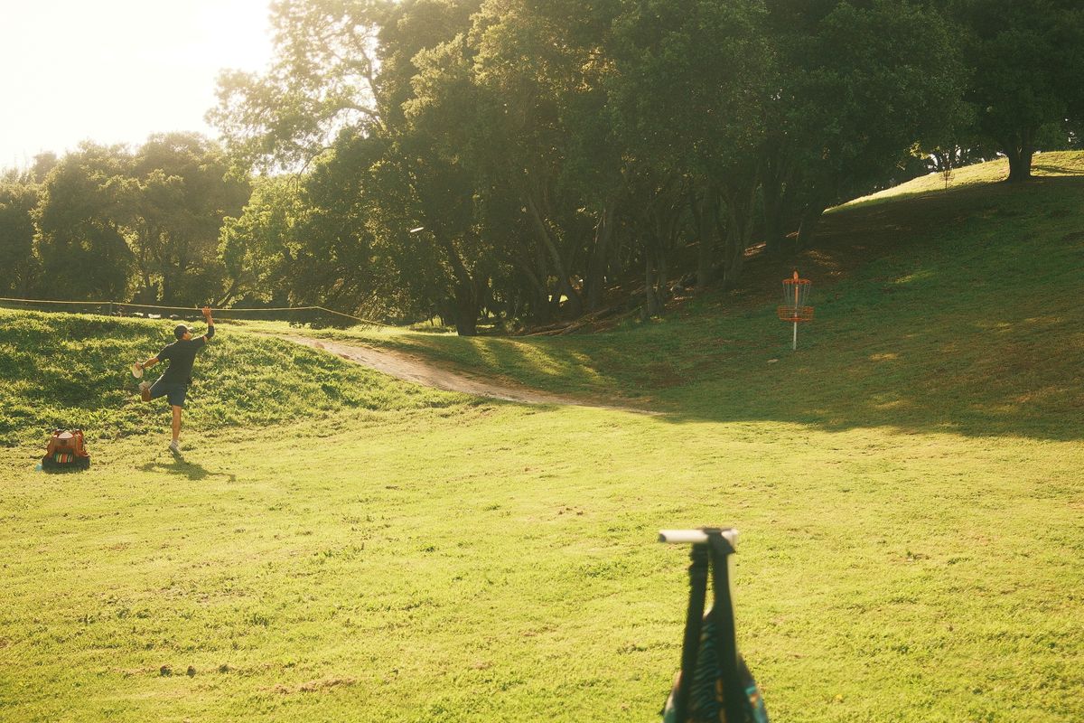 The hills. Short basket of hole 3.