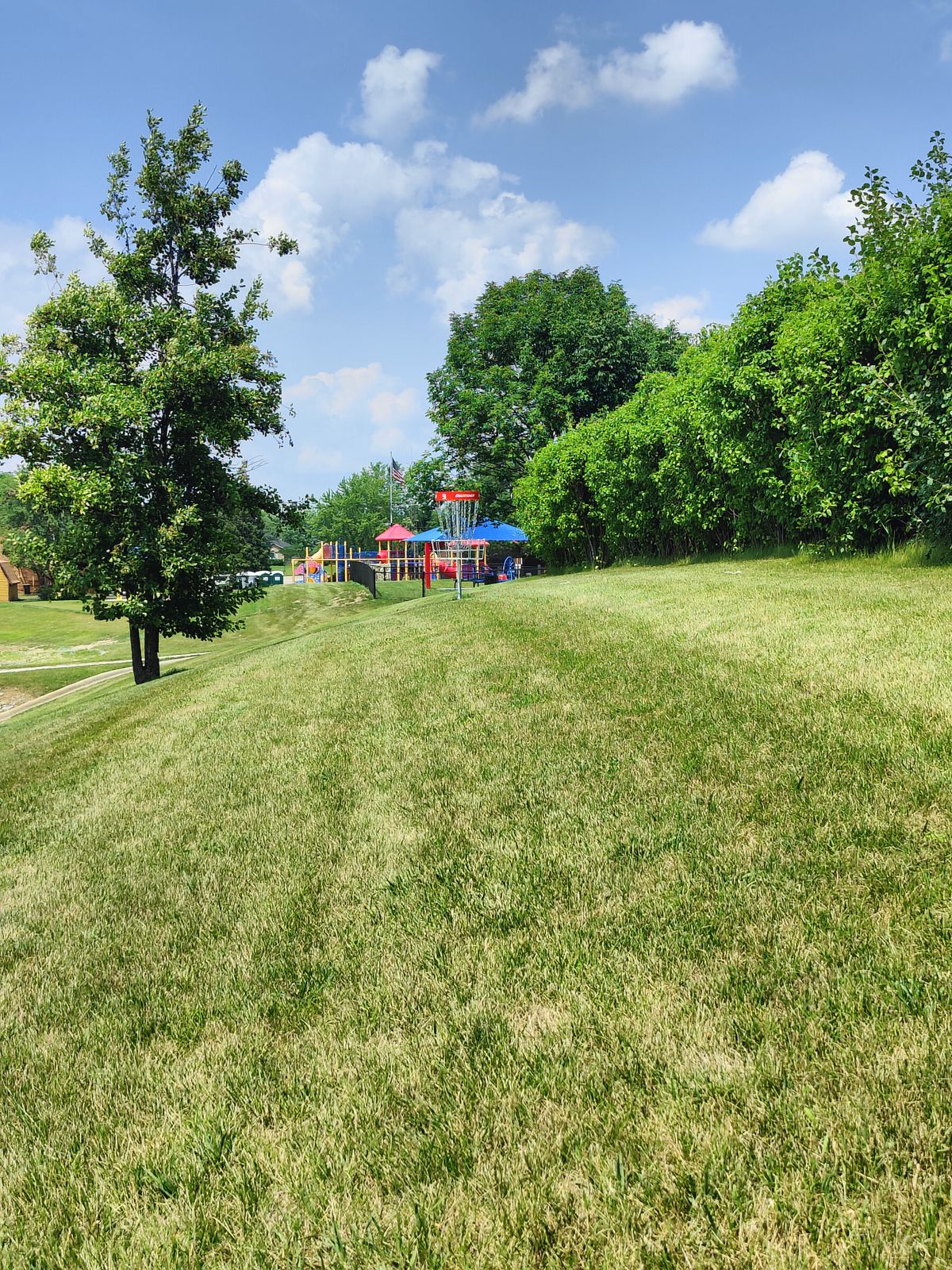 Hole 9 Green - Slight Hill