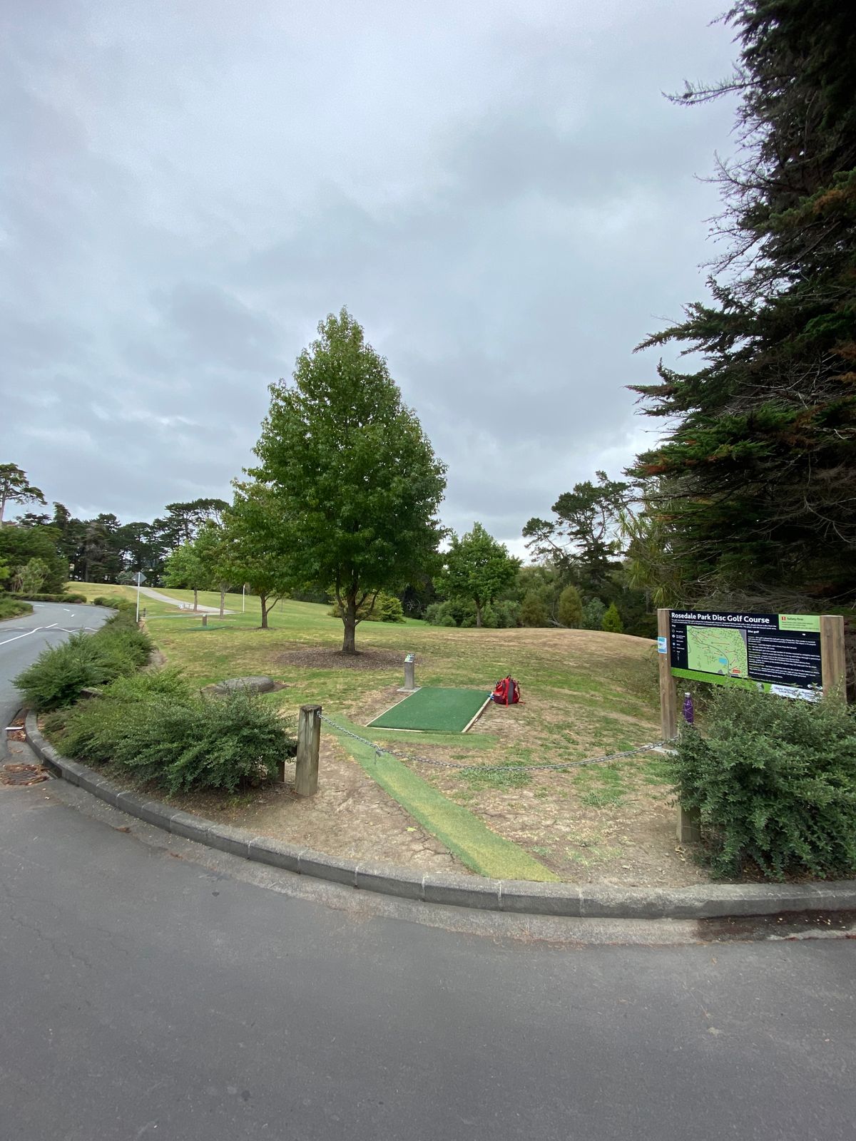 Hole 1 Teepad near carpark.