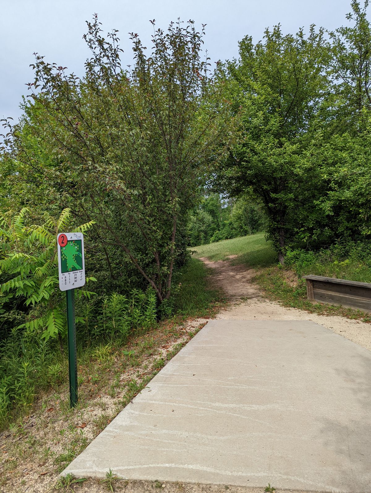 Hole 2 short tee