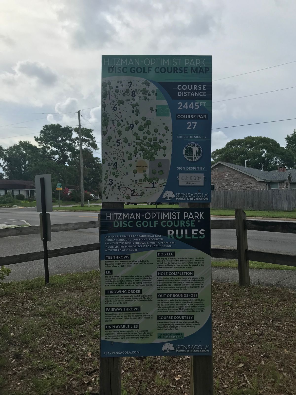 Nice re-done park sign