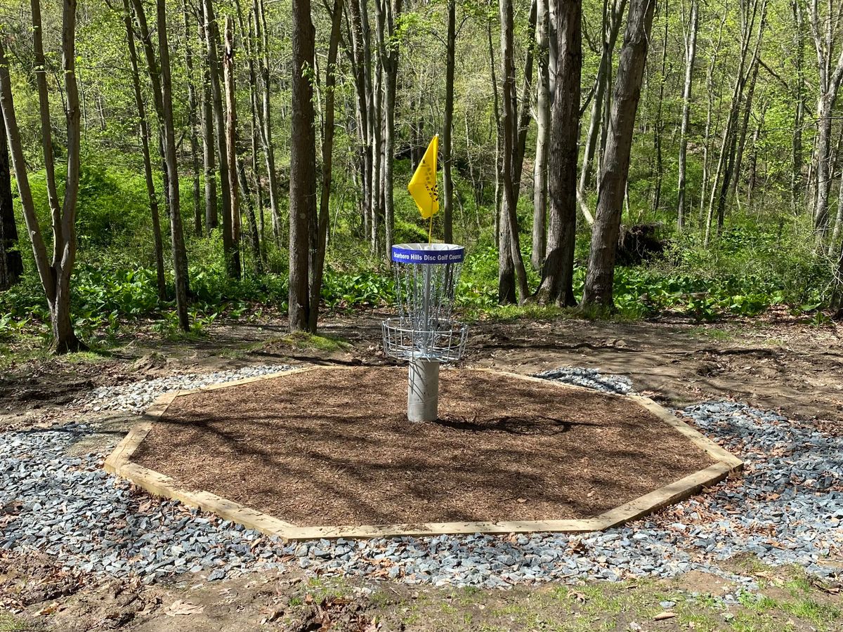 New practice basket and landscaping