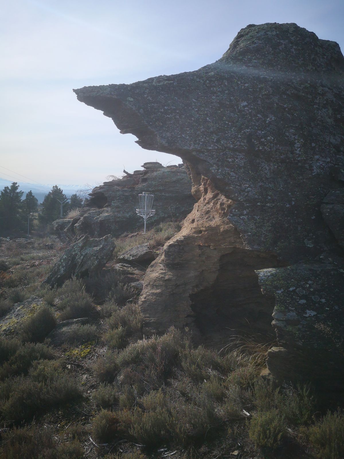 Approaching the green on Kete 12 - 'Médico de la peste'