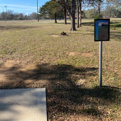 Hole 17, 472ft, OB ball fields, edge of park property (tall grass)