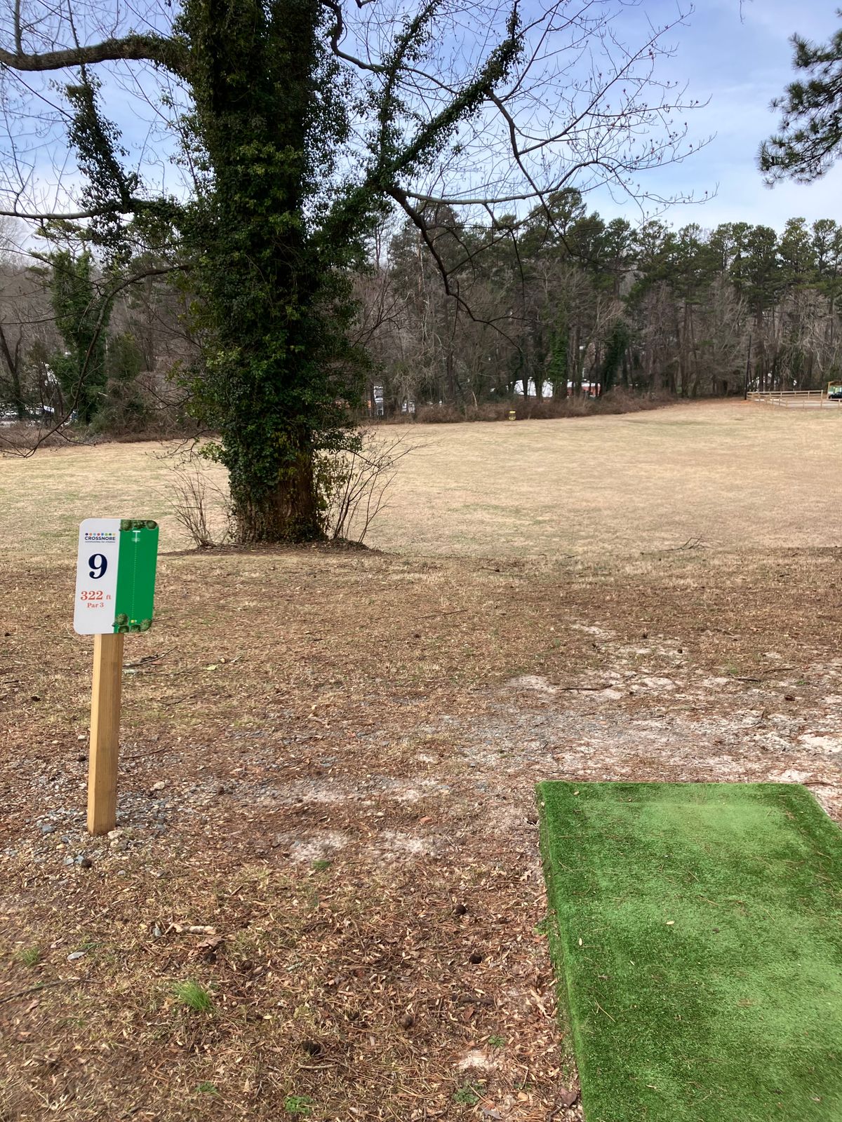 Hole 9: Finish off the round with another downhill bag emptier