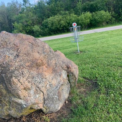 View of hole 6 basket.