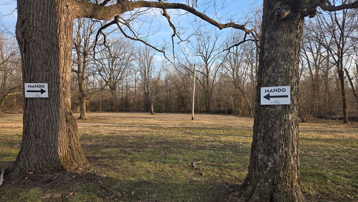 Hole 2 with new signs