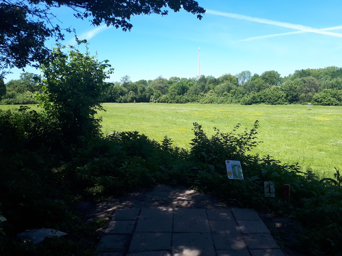 Tee 1 on a summerday