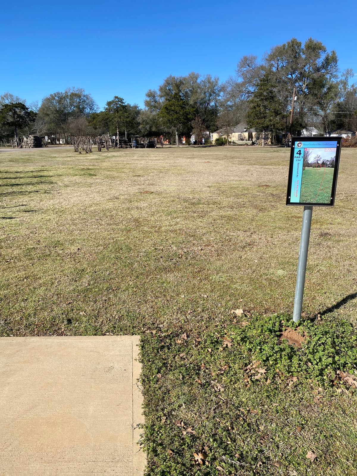 Hole 4, 234ft, OB road and beyond