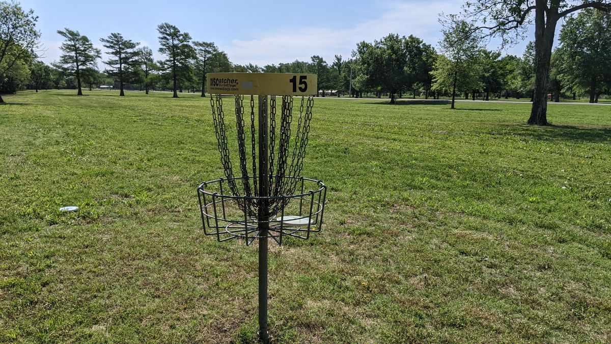 Basket 14 on UDisc (labeled 15)