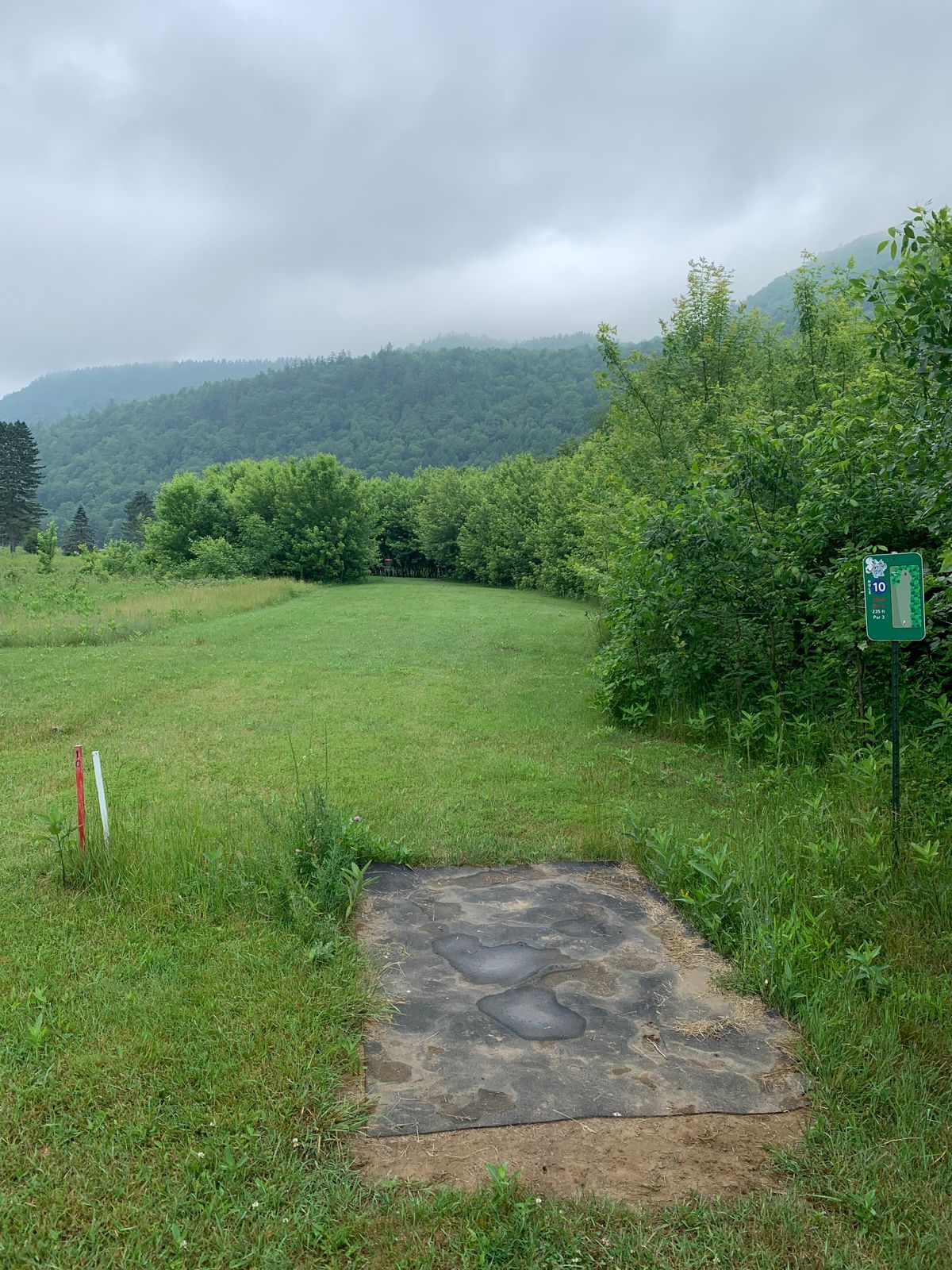 Hole 10 
Alley to a nestled green