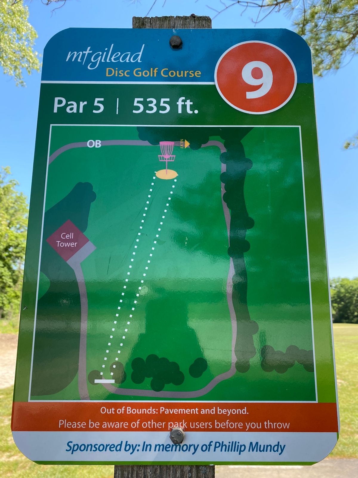 Hole 9 (Sign)