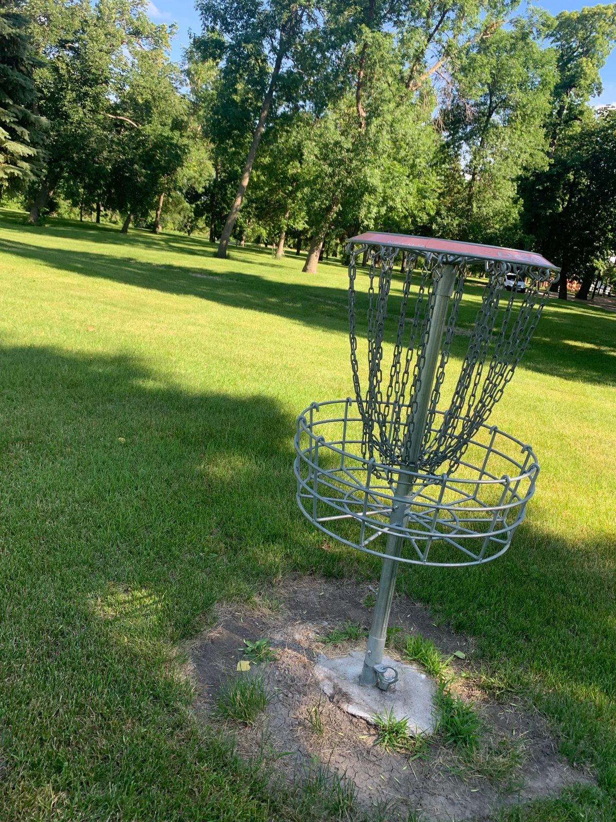 View looking back towards tee pad on hole 3.