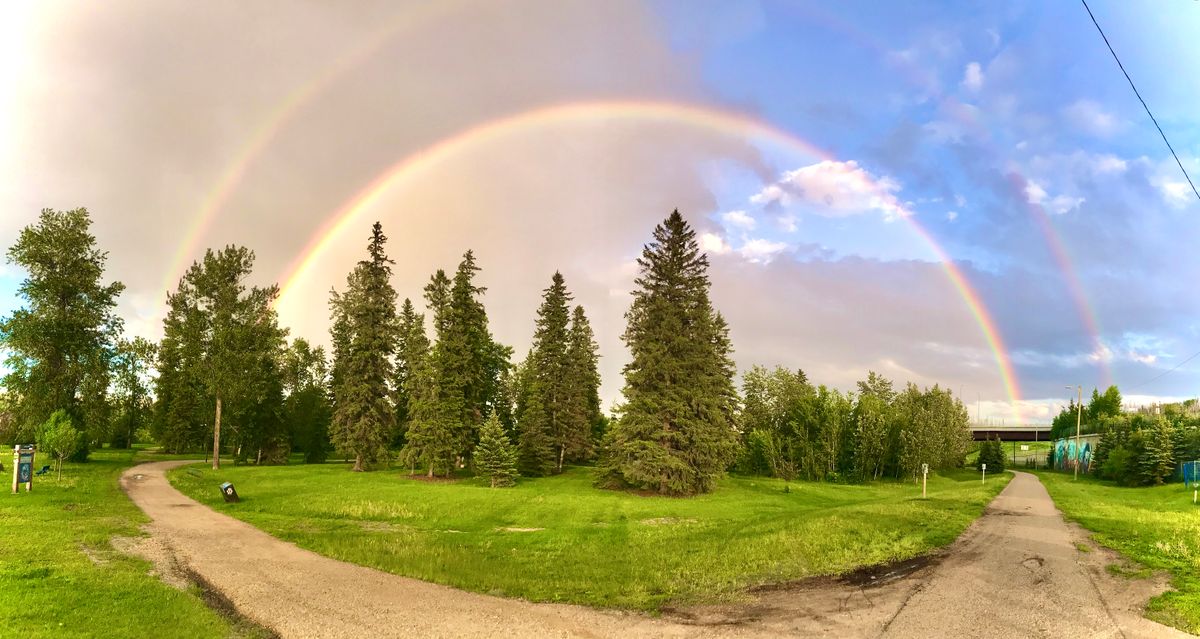 Double rainbow over Lions Park