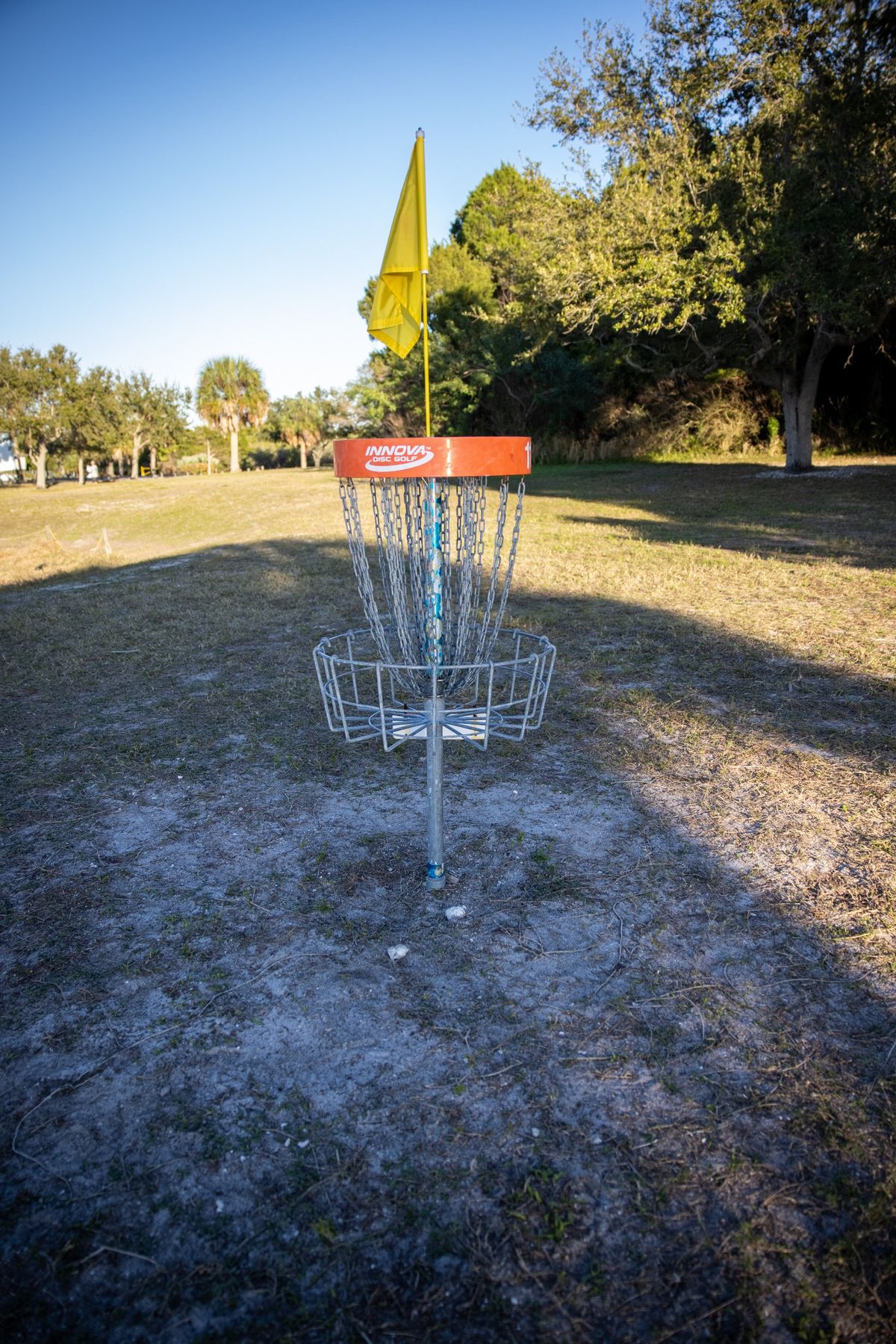 Hole 11 basket.