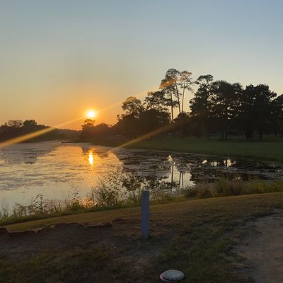 Hole 14 at dusk