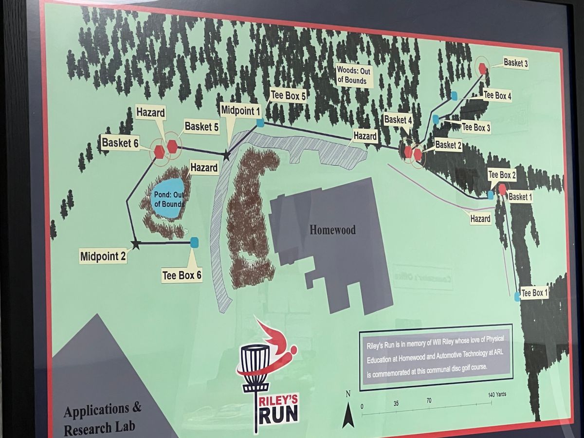 Riley’s Run disc golf course.