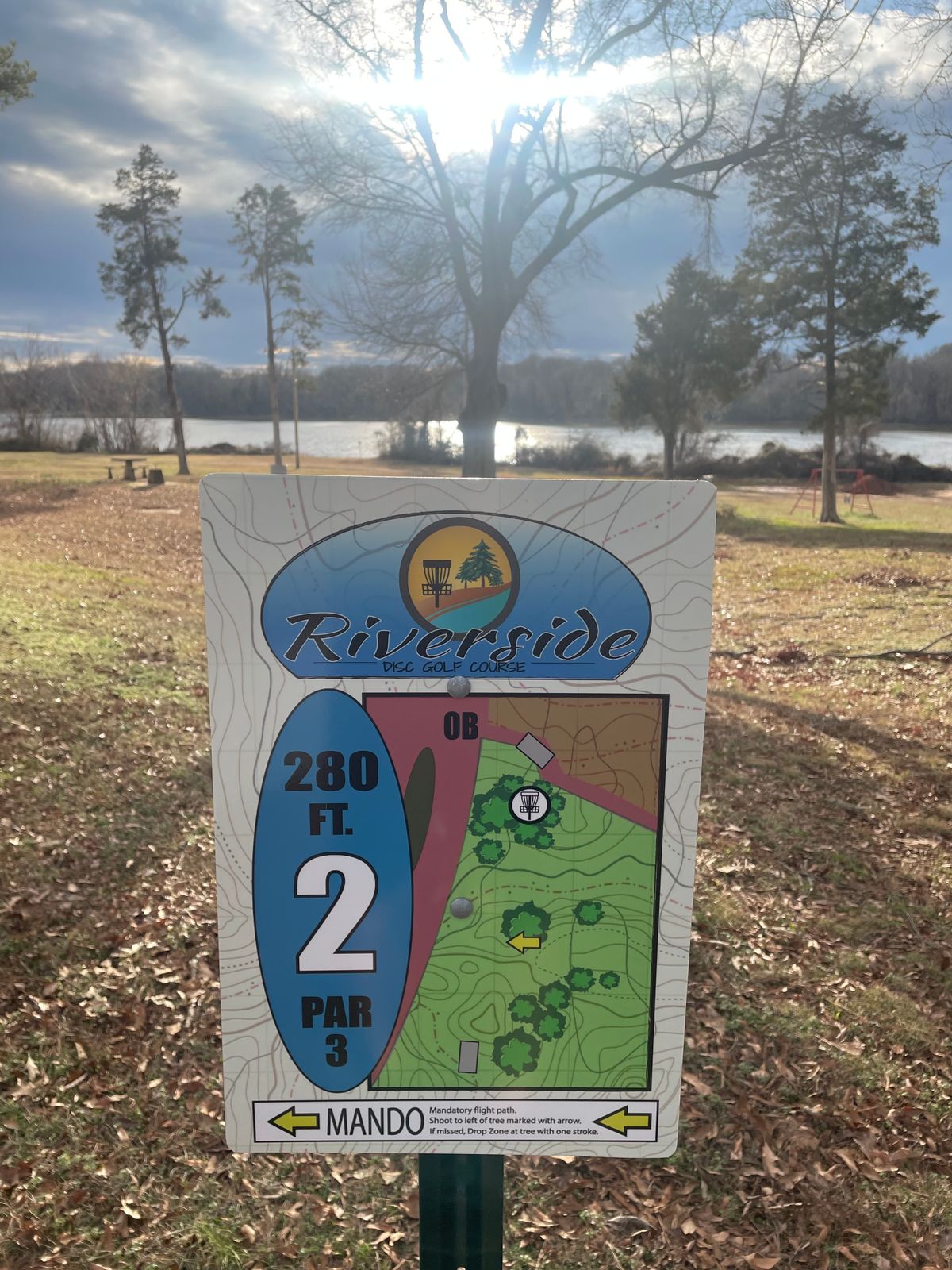 Hole 2 sign