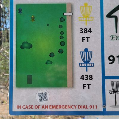 Hole 3 tee sign