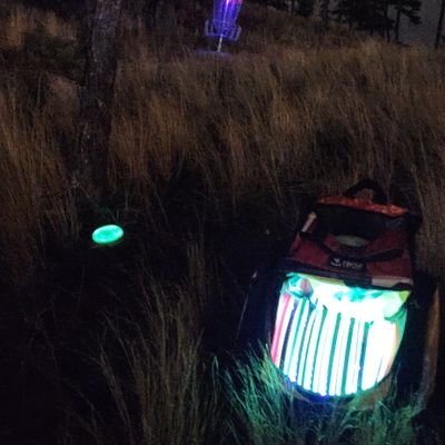 Eagle bid hole 16 after dark
