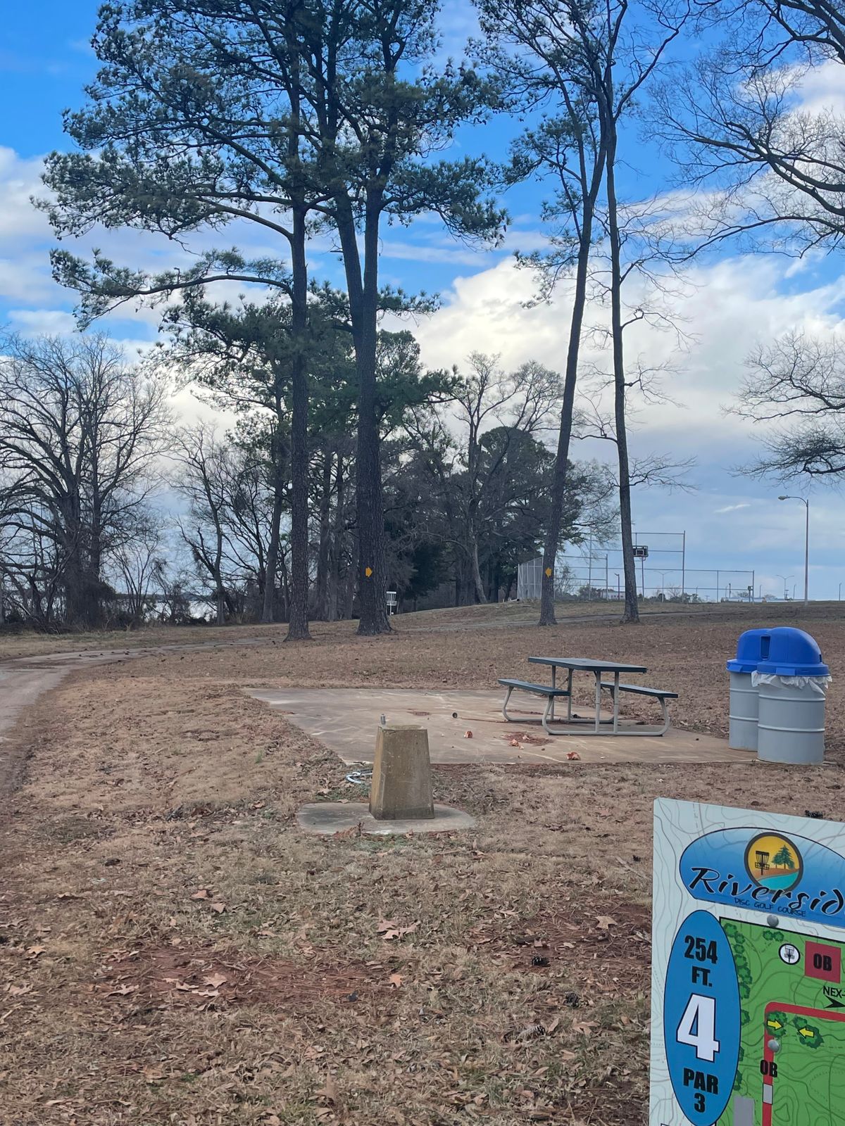 Hole 4 tee pad view