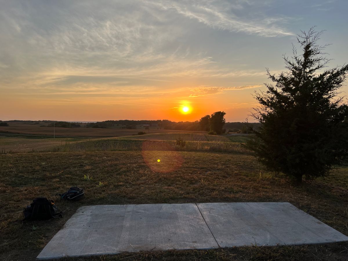 Our view from hole 17 tonight ❤️