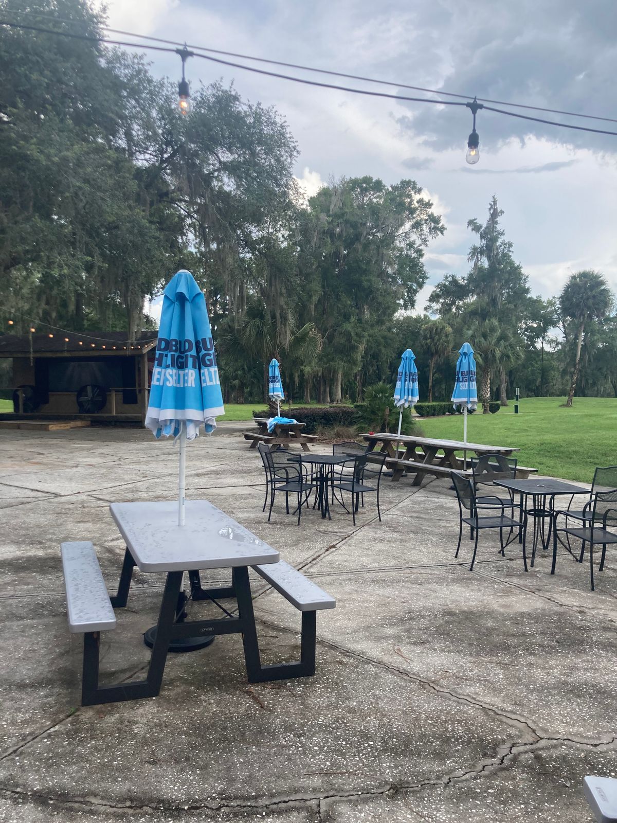 Patio near first tee