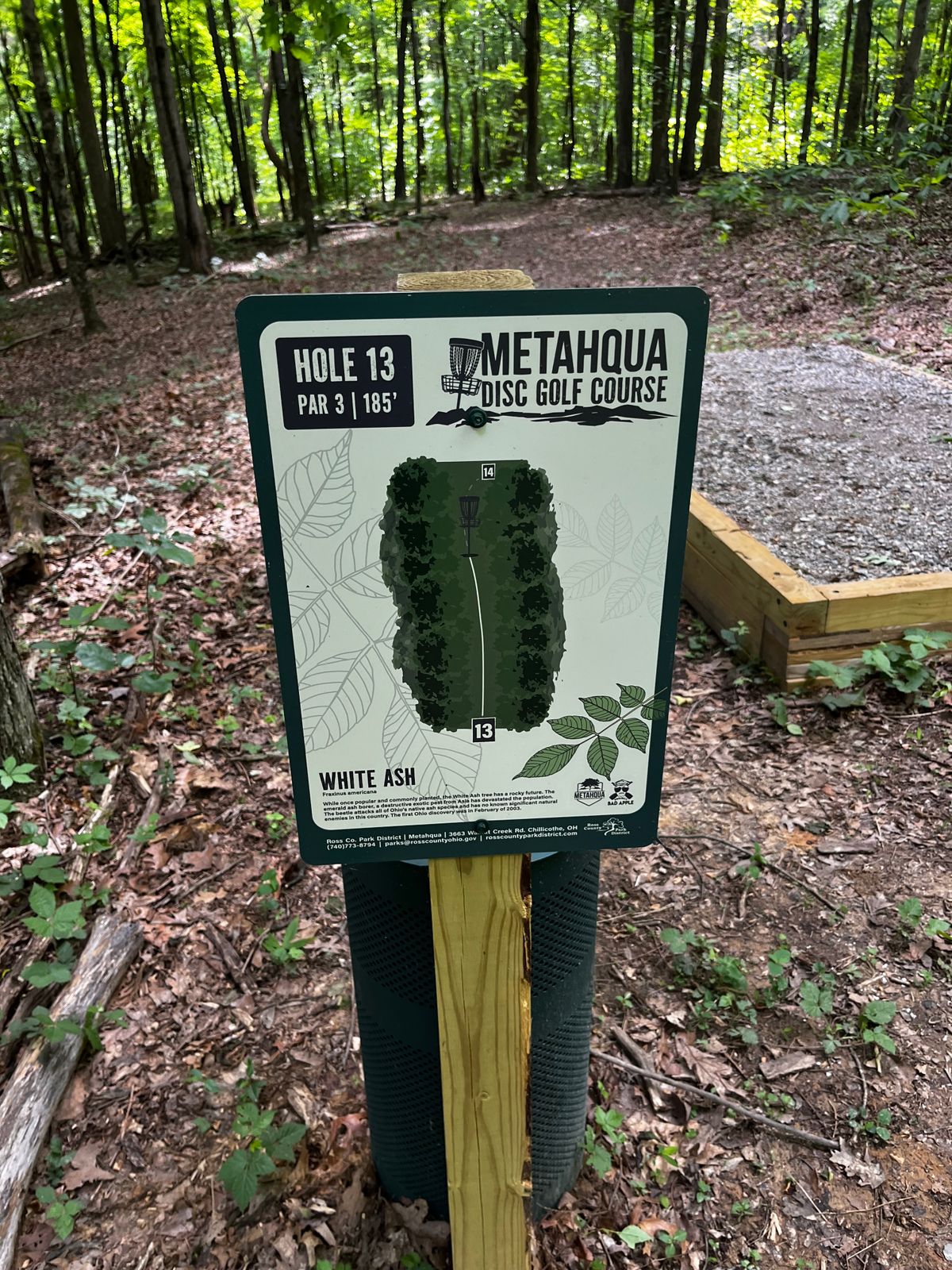Hole 13 tee sign