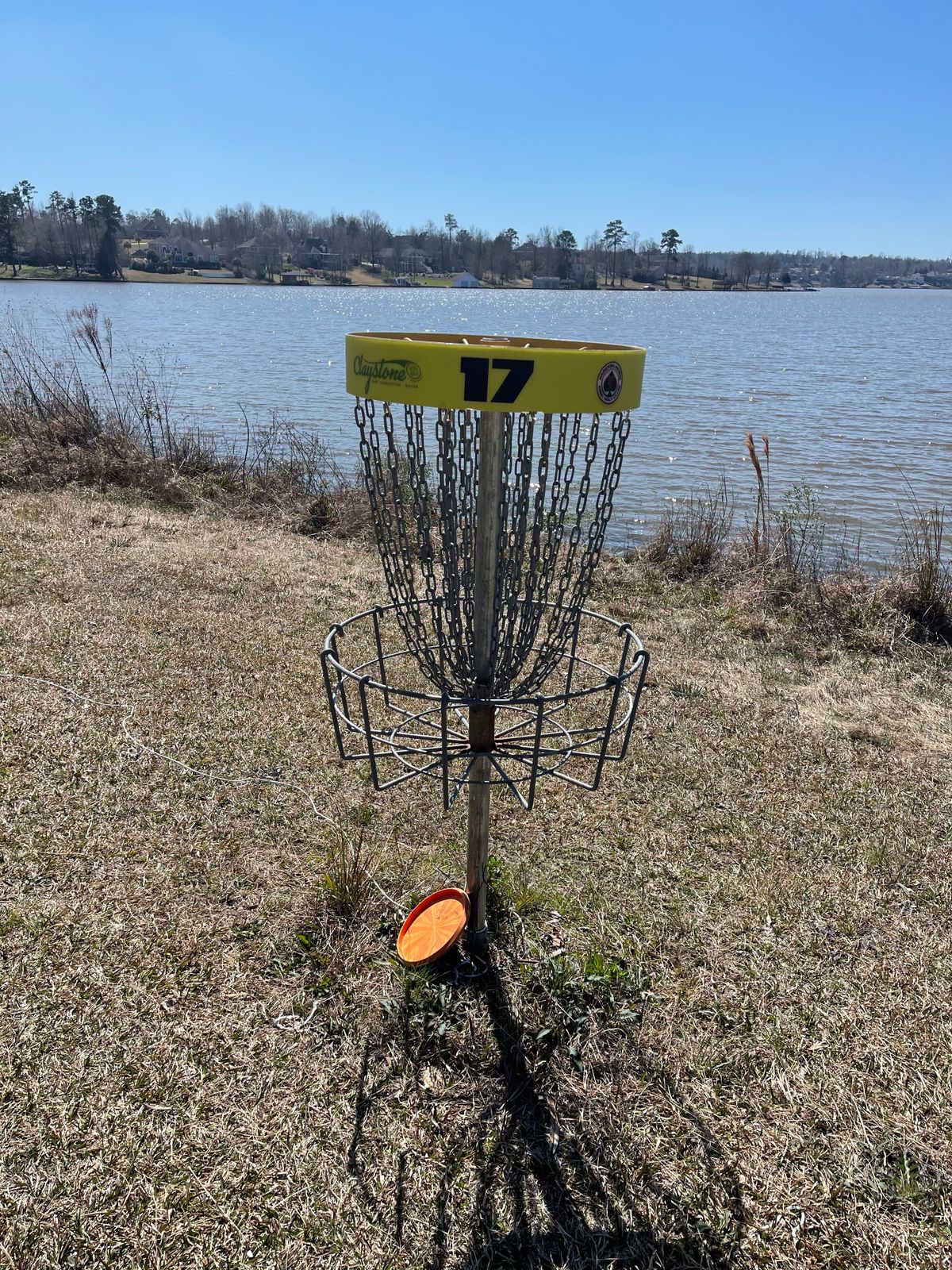 #17 is my challenging throw at Claystone since my safe throw is backhand. Love this park.
