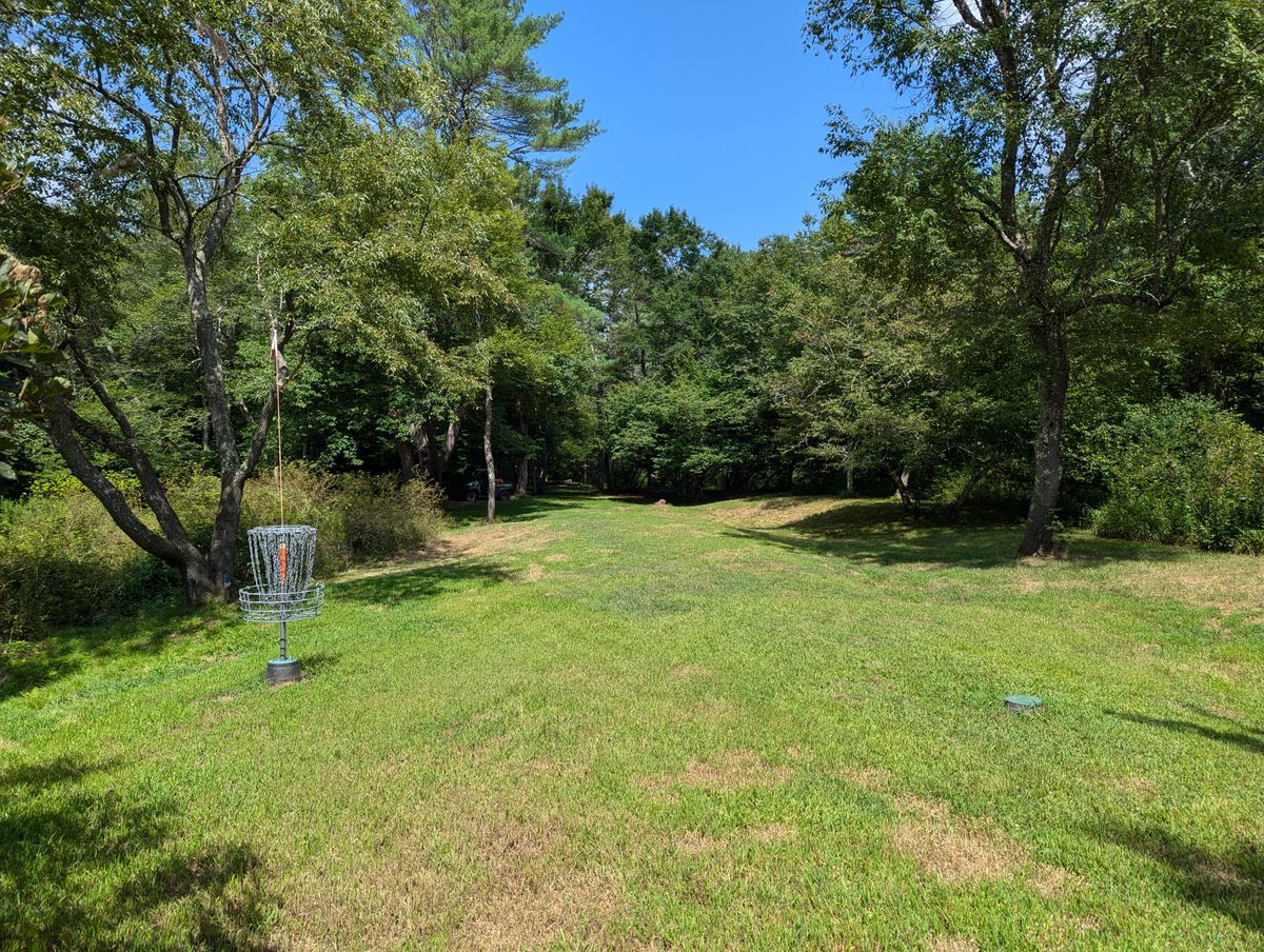Looking back on Hole #⁶ [w/basket in the "1" position].