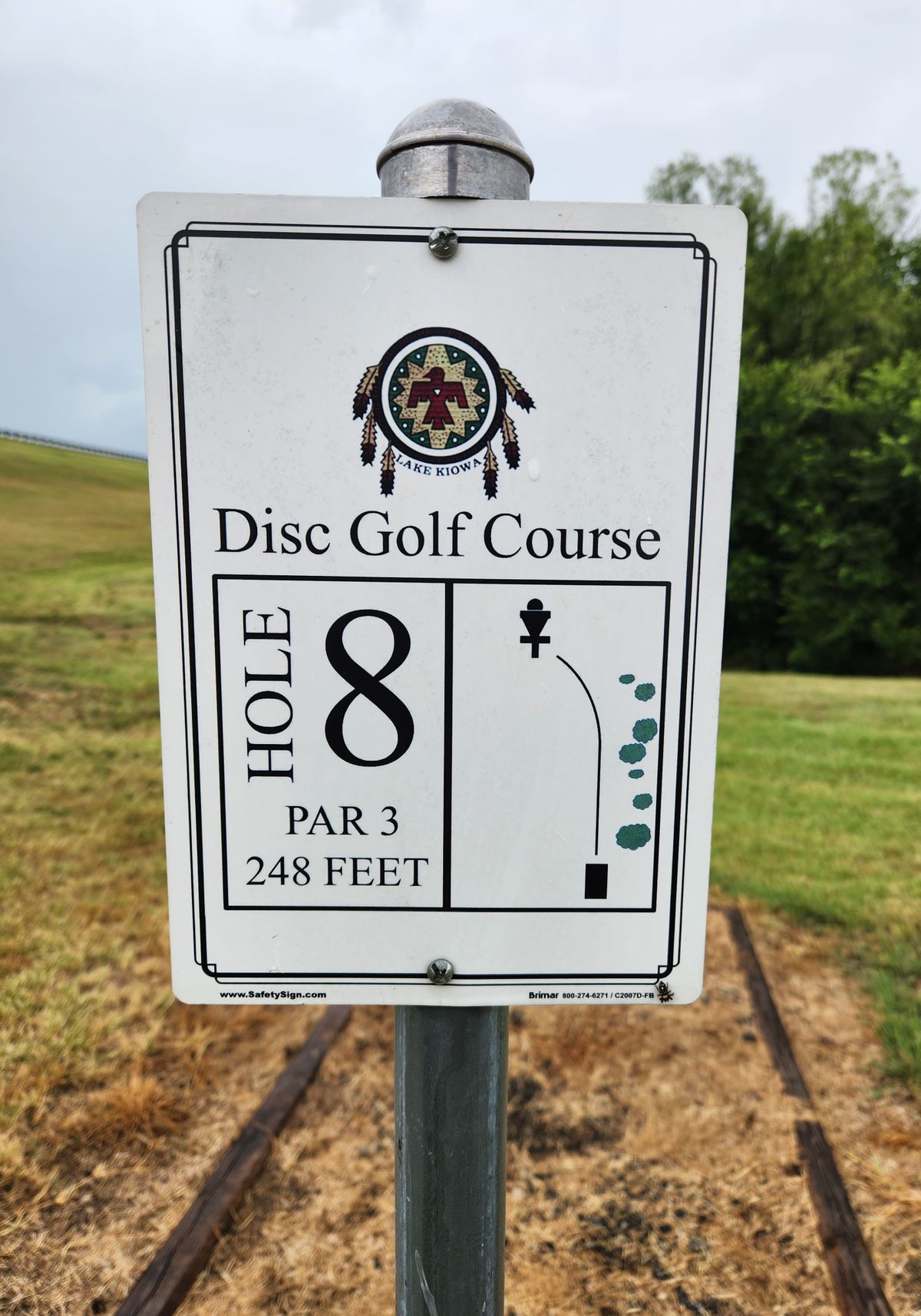 Hole 8 sign