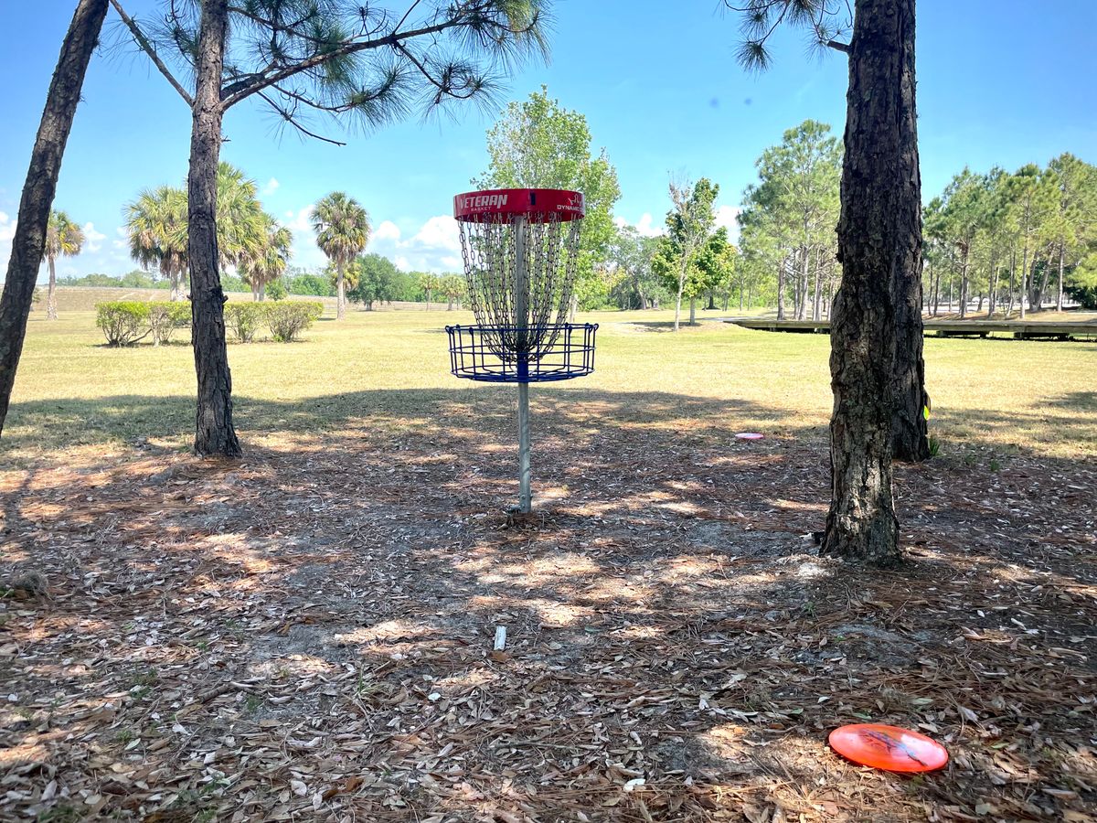 Hole 1 tucked in right of the mando.
