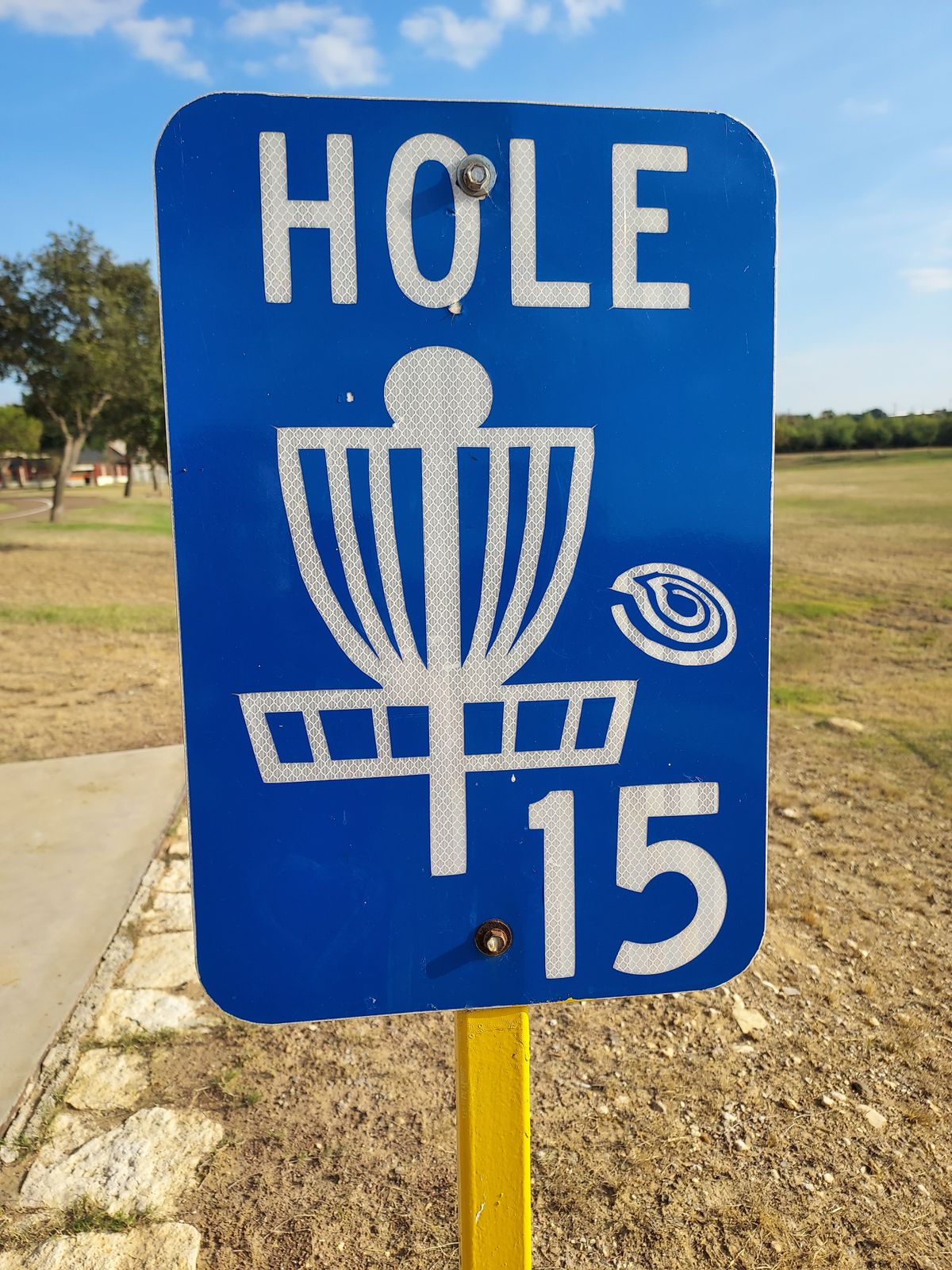 Hole 15 tee sign